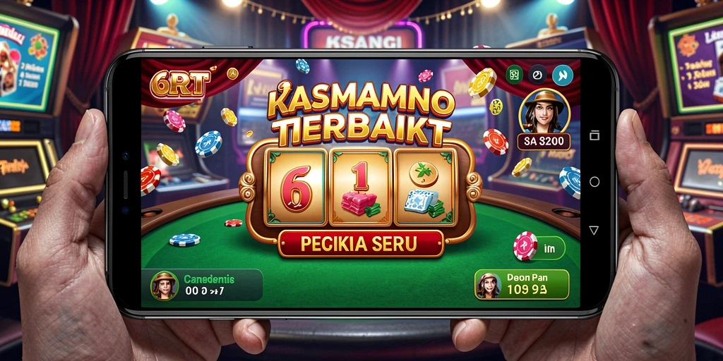 Menampilkan gameplay seru dari aplikasi Kasino 6RT.