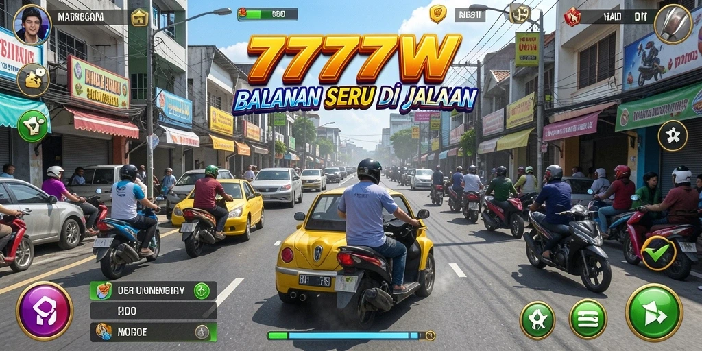 Tampilan gameplay balapan yang menegangkan dan penuh aksi.