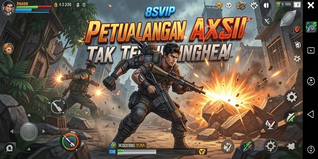 Tangkapan layar menunjukkan aksi mendebarkan dalam gameplay 8SVIP.
