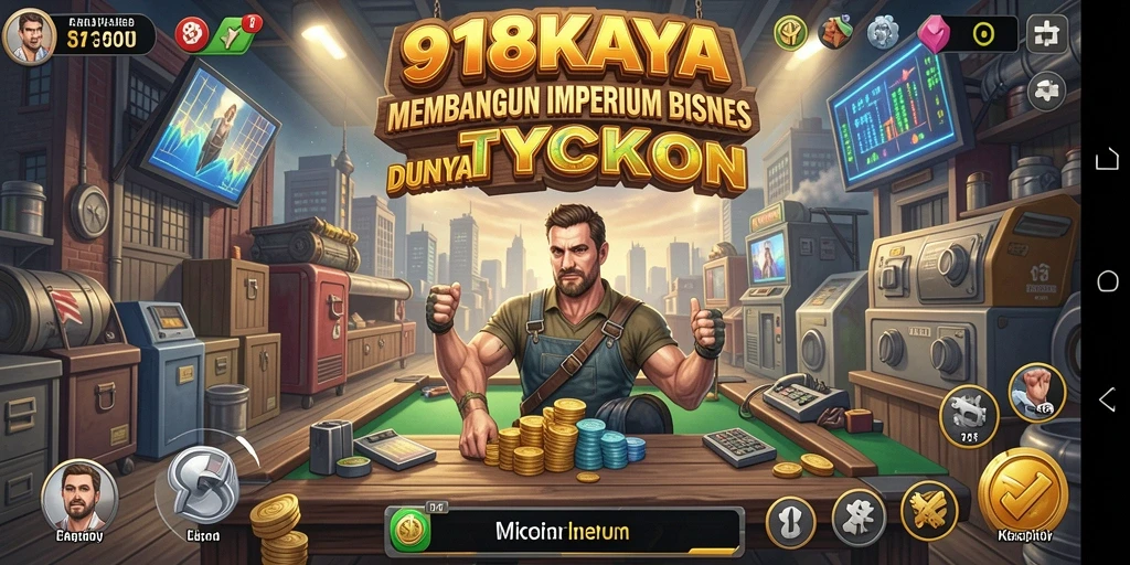 Tampilan gameplay menarik saat membangun bisnis di 918KAYA.