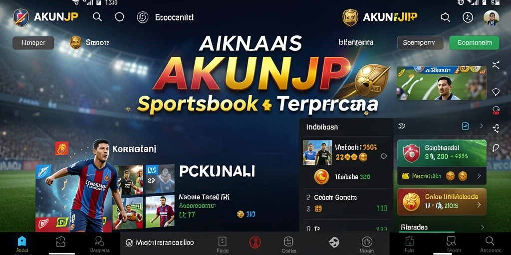 Tampilan menarik dari aplikasi Sportsbook AKUNJP saat bertaruh.