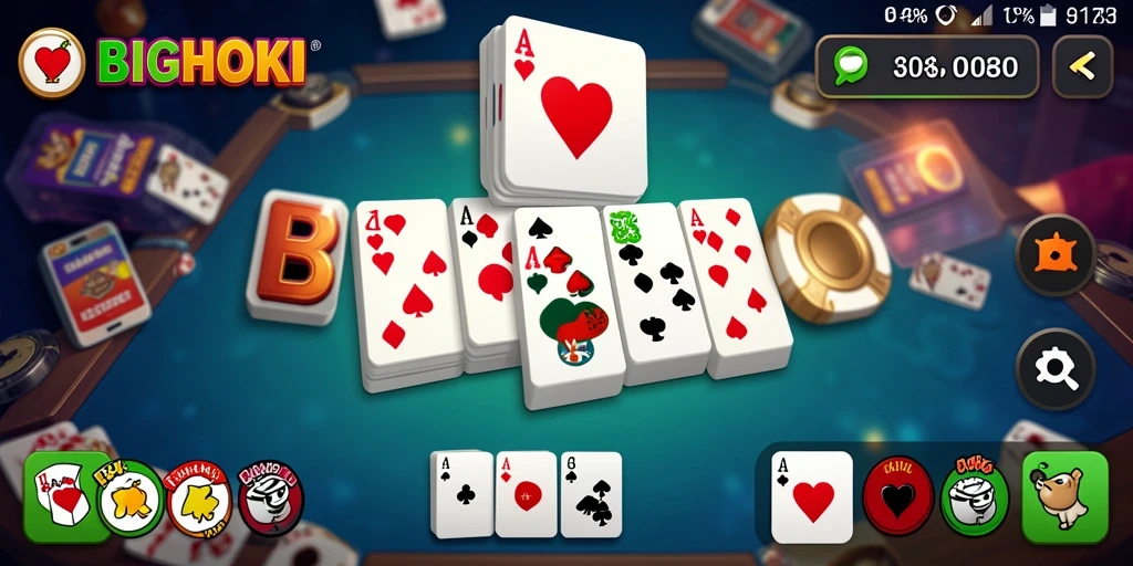 Tampilan gameplay BIGHOKI yang seru dan interaktif.