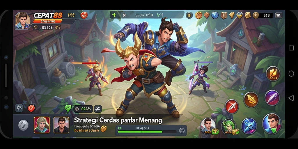 Tampilan gameplay seru dan menarik dari game strategi.