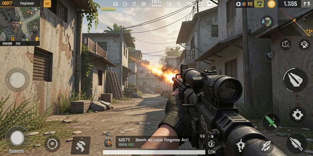 Tampilan gameplay seru dari GOD77 yang penuh aksi.