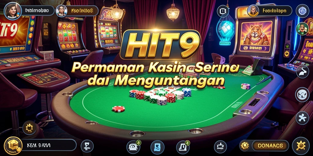Screenshot utama HIT9 menampilkan gameplay kasino yang menarik dan penuh aksi.