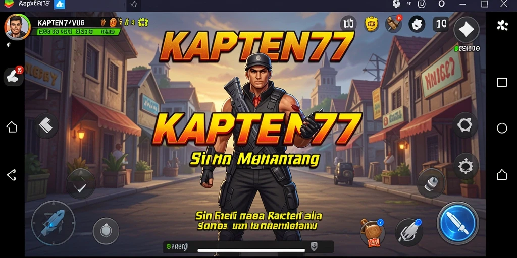Tampilan screenshot gameplay dari KAPTEN77 yang menunjukkan aksi mendebarkan.