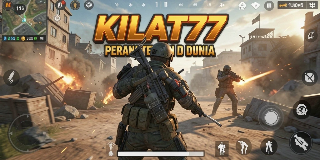Gameplay intens dalam KILAT77 saat pemain bertarung untuk bertahan hidup.