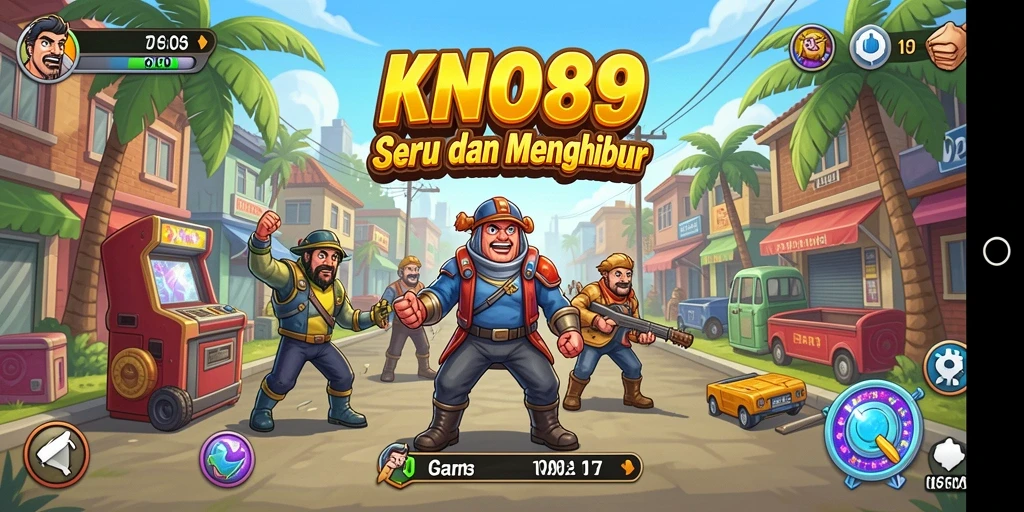 Screenshot gameplay KNO89 menampilkan keseruan dan tantangan level arcade.
