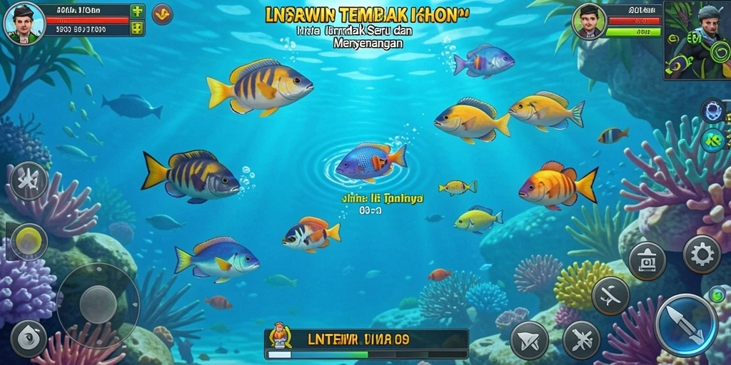 Tangkapan layar LNTERWIN menampilkan keseruan menangkap ikan di lautan.