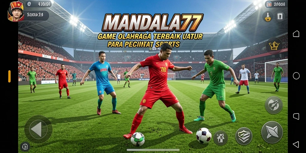 Tampilan gameplay olahraga yang seru dan menegangkan di MANDALA77.