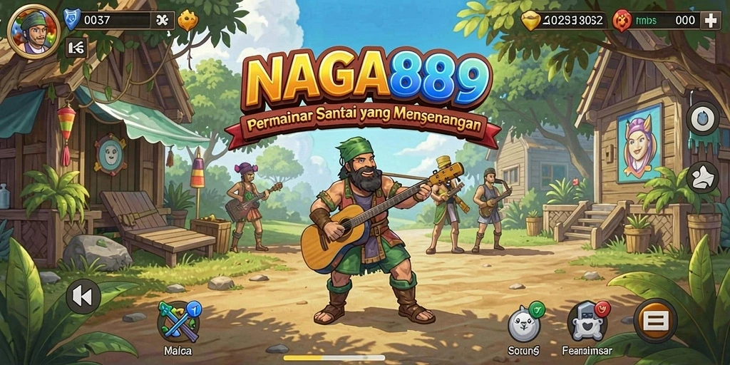 Tampilan gameplay menarik dan penuh warna dari NAGA889.