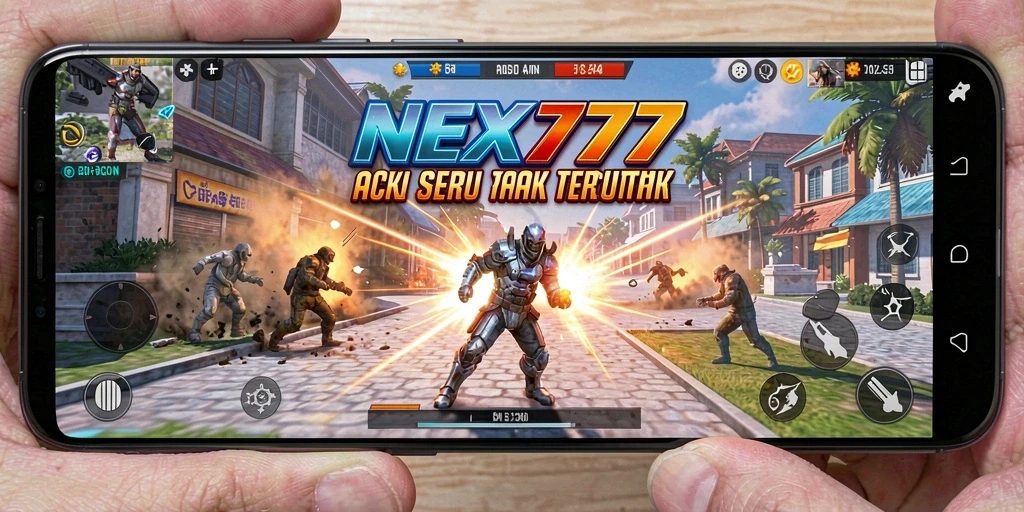 Tampilan gameplay NEX777 yang penuh aksi dan tantangan seru.