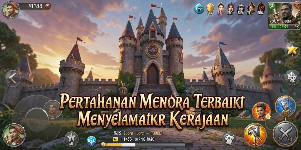 Menampilkan gameplay menara pertahanan yang mendebarkan dan strategis.