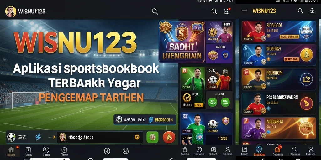 Screenshot gameplay WISNU123 dengan tampilan taruhan olahraga.