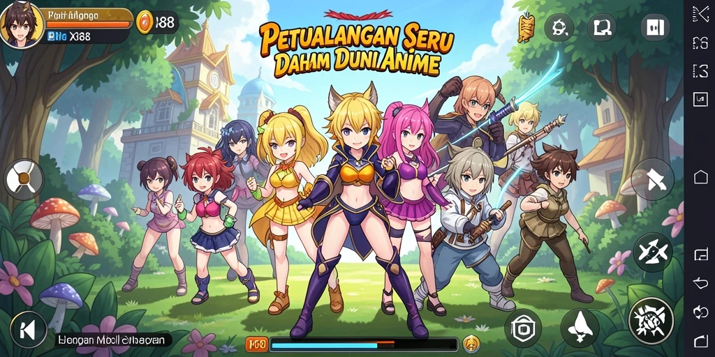 Gameplay menarik dengan karakter Anime yang beragam dan visual yang memukau.