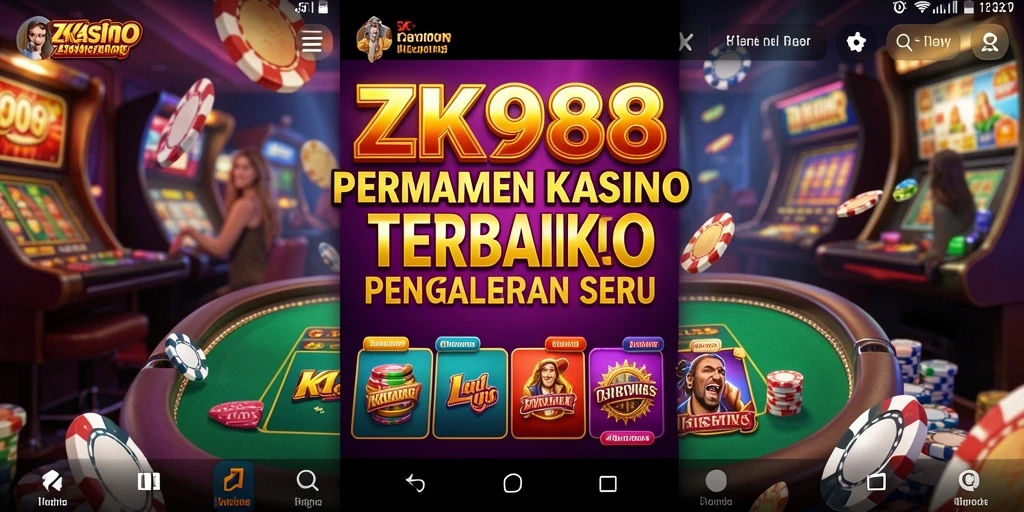 Tangkapan layar ZK988 menunjukkan aksi taruhan di kasino modern.